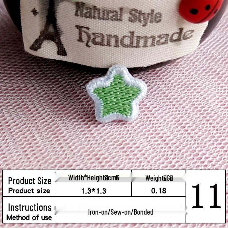 In Stock: Cute Mini Star Embroidery Patch for Clothing Decoration