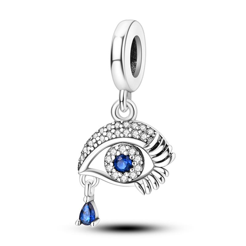 Newcopper Sparkling Zircon Devil'S Eye Horus' Eye Best Wishes Lucky Charms Beads Fit Pan Original Bracelets Diy Jewelry