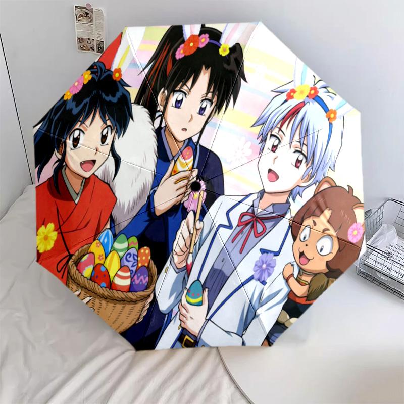 Inuyasha Automatic Umbrella - Suitable Travel Outdoor Portable Umbrella Birthday Gift Daily Essentials
