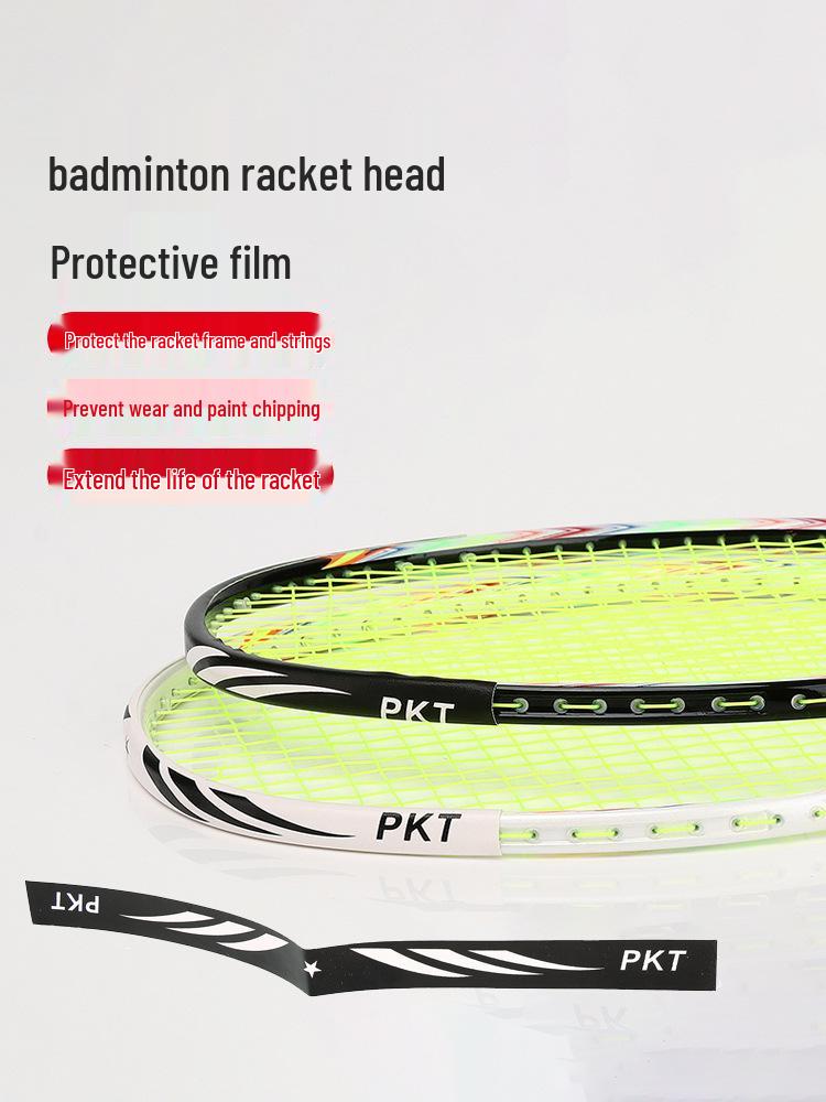 Durable Badminton Racket Edge Guard: Anti-Scratch Protective Film, Adhesive Sticker To Prevent Breakage & Paint Peeling