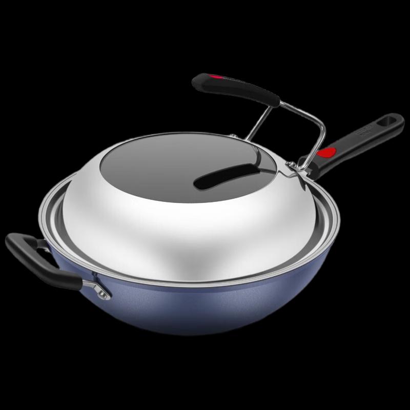 Chui Da Huang 32cm 316L Composite Non-Stick Wok