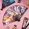 Creative Ji Yi Ka Wa 8-Inch Portable Cartoon Folding Fan - High-Value Summer Cool Internet Celebrity Fan.