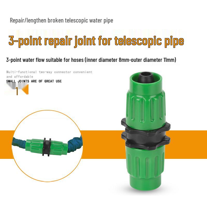 Garden Hose Quick Connect & Repair Joint, 3/4-Inch & 1-Inch, 4-Point & 6-Point Extension.