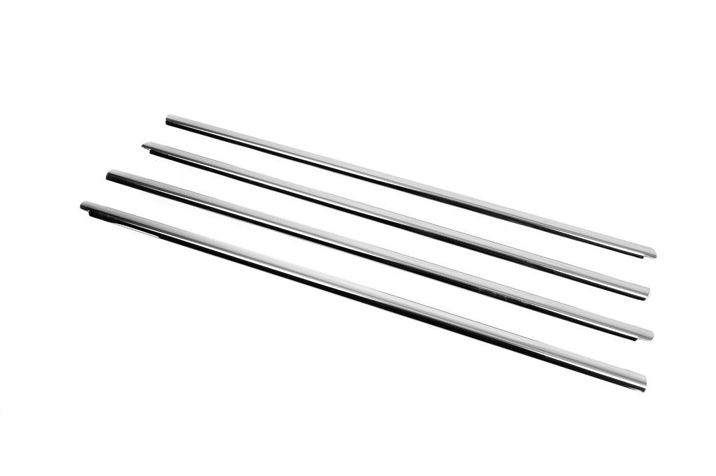 External Edging of Glasses (4 Pcs, Stainless Steel) for Renault Symbol 2008-2013