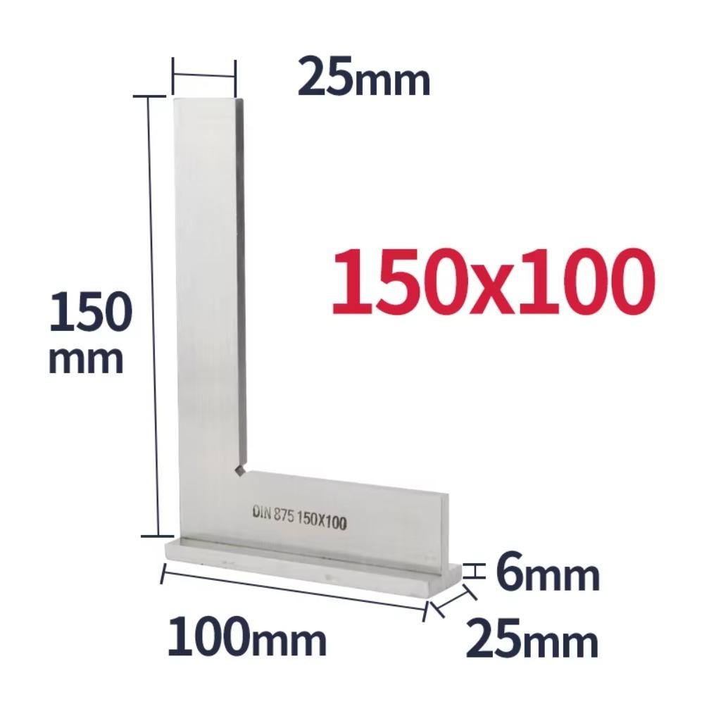 90 Degree Carpentry Ruler Stainless Steel Square Angle Ruler Simple Woodworking Measuring Tool
