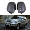 Carbon Fiber Rearview Mirror Cover with Light for 03-09 Prado 2700