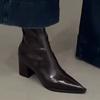 Fashion Pointed Toe Women's High Heels Ankle Boots 2025 Designer Elegant Shoes Fashion Winter New Trends Short Boots Dress Party Pumps