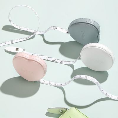 NEUES Weiches Quadratisches Maßband Druckknopf Maßband Körpermaß Weiches Band Tragbar Mini Einziehbar Band