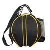 Basketball Bag Oxford Cloth Wear Resistant 1 Shoulder Ball Bag with Mesh Pocket for Outdoor Sports Black