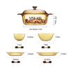 VISIONS Corning Crystal Supreme Heat-Resistant Glass Cookware Set