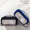 Cartoon Double-layer Pencil Bag Large Capacity Kids Stationery Bag Space Astronaut Pencil Case
