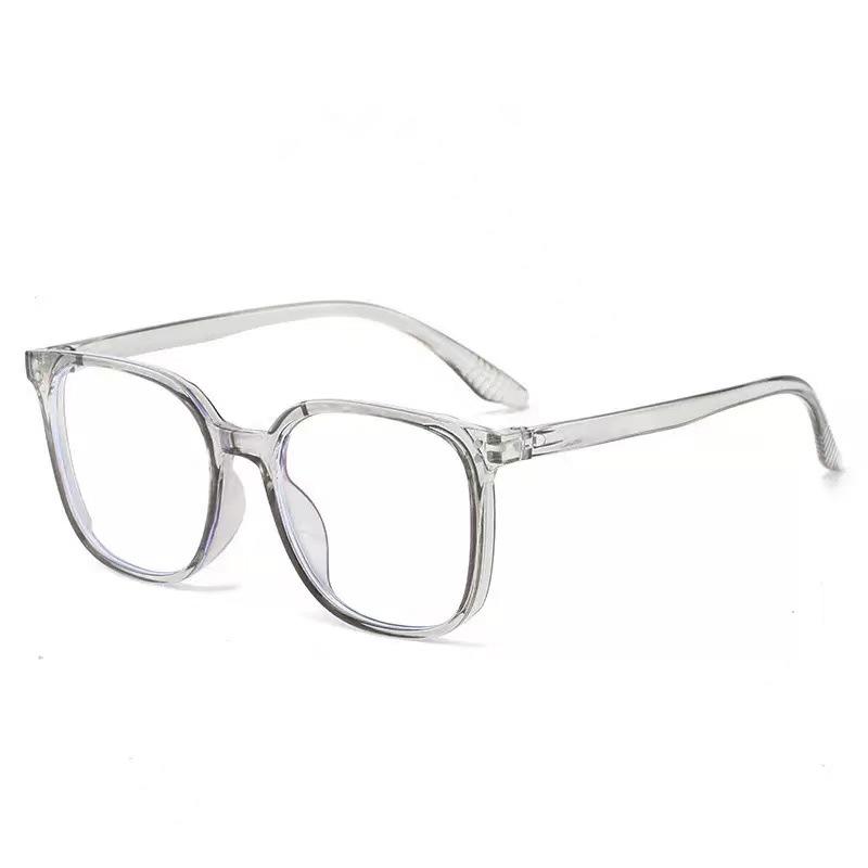 Women’s Black Round Anti-Blue Light Glasses - Fits Round Faces, Flat Myopia-Compatible Lenses, Prescription Ready.