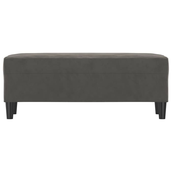 349422 vidaXL Bench Dark Grey 100x35x41 Cm Velvet