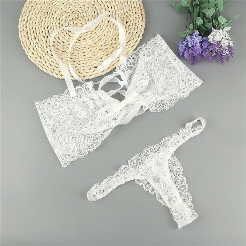 Sexy Women'S Lingerie Babydoll Sleepwear Lace Dress Underwear G-String Nightwear