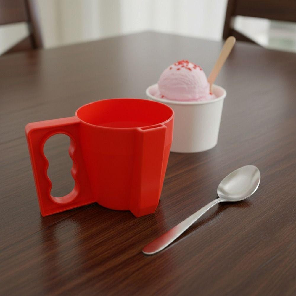 Drip-proof Ice Cream Anti Freeze Cup Ergonomic Handle Ice Cream Sleeve Ice Cream Cup Holder  Yogurt