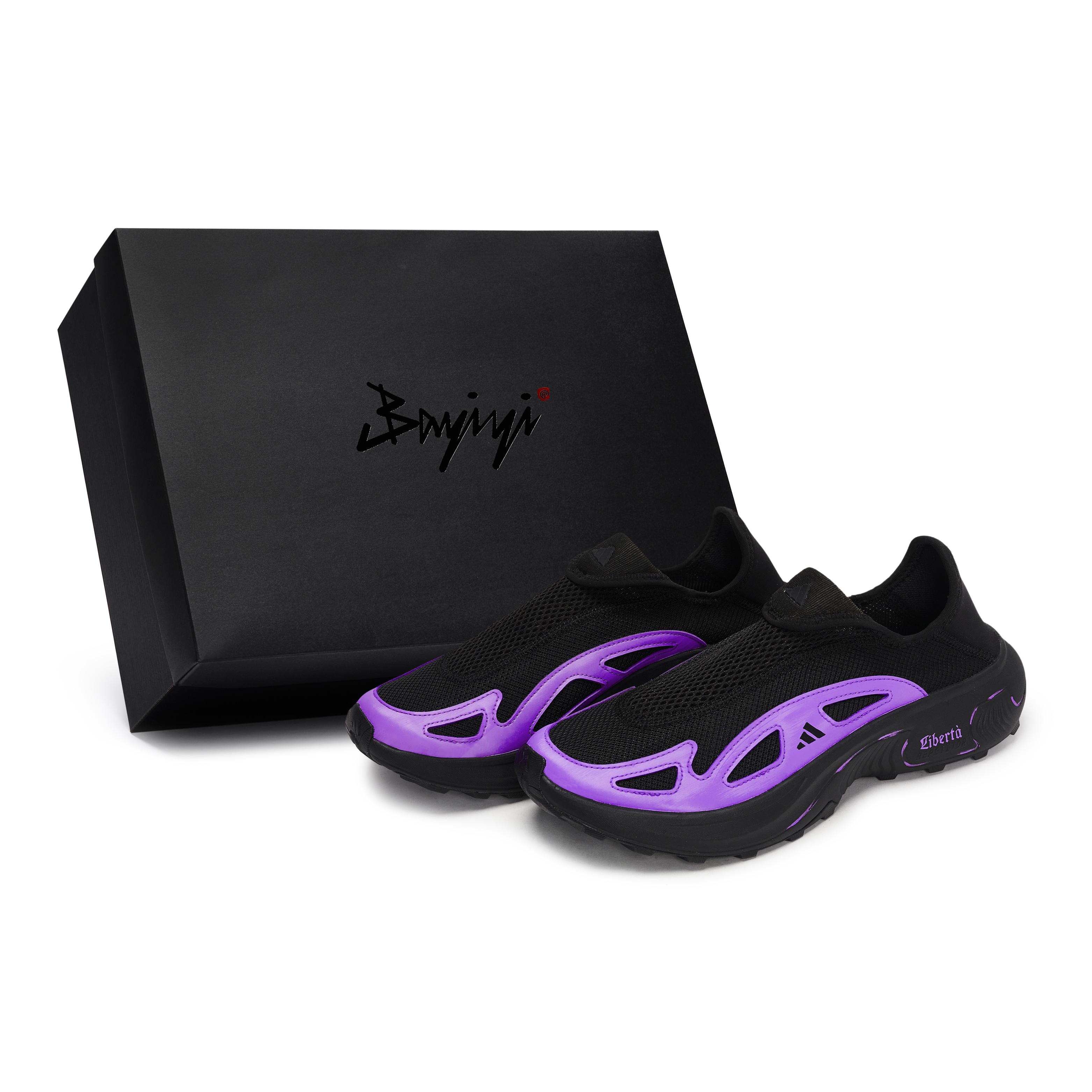 Adidas FC WALKER Casual Shoes Men s Low top Black/Purple JP6642(Team80-S-BOX) 40⅔