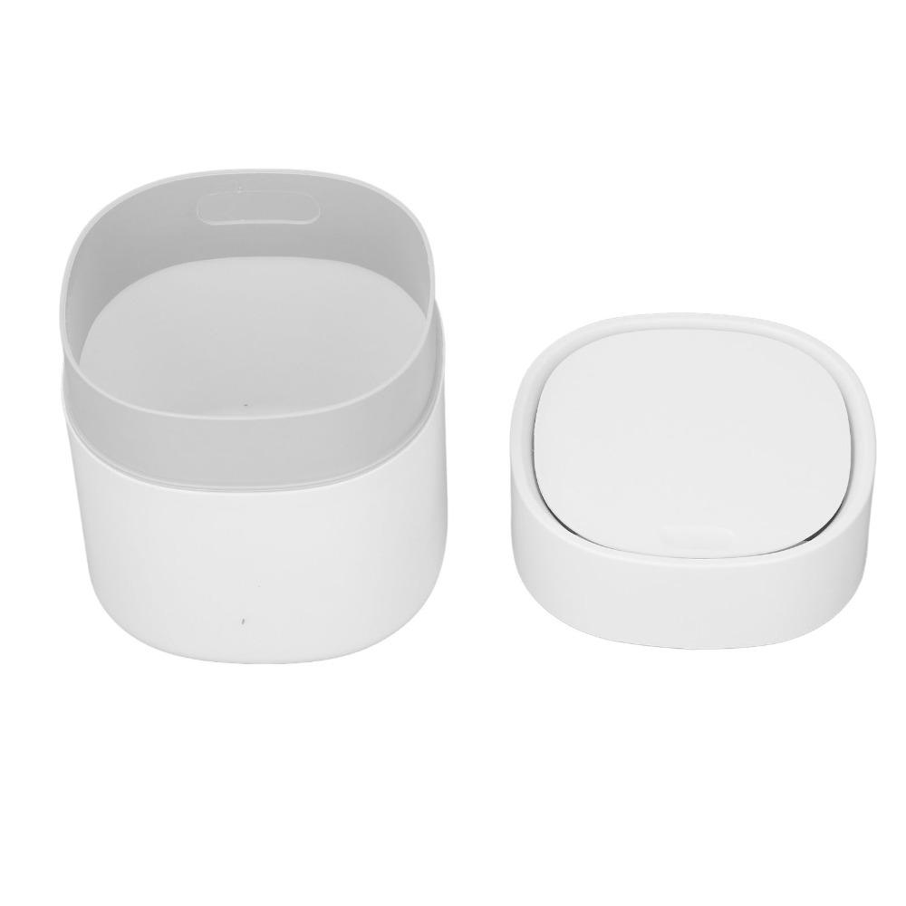 Mini Push Button Lid Mini Desktop Trash Can Small Debris Storage Can Desk Trash Can With Lid Desktop Countertop