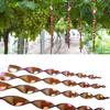 10Pack Rotating Bird Deterrents Spirals Reflective Wind Chime Garden Decors Visual Scare Tool for Patios Backyard Use