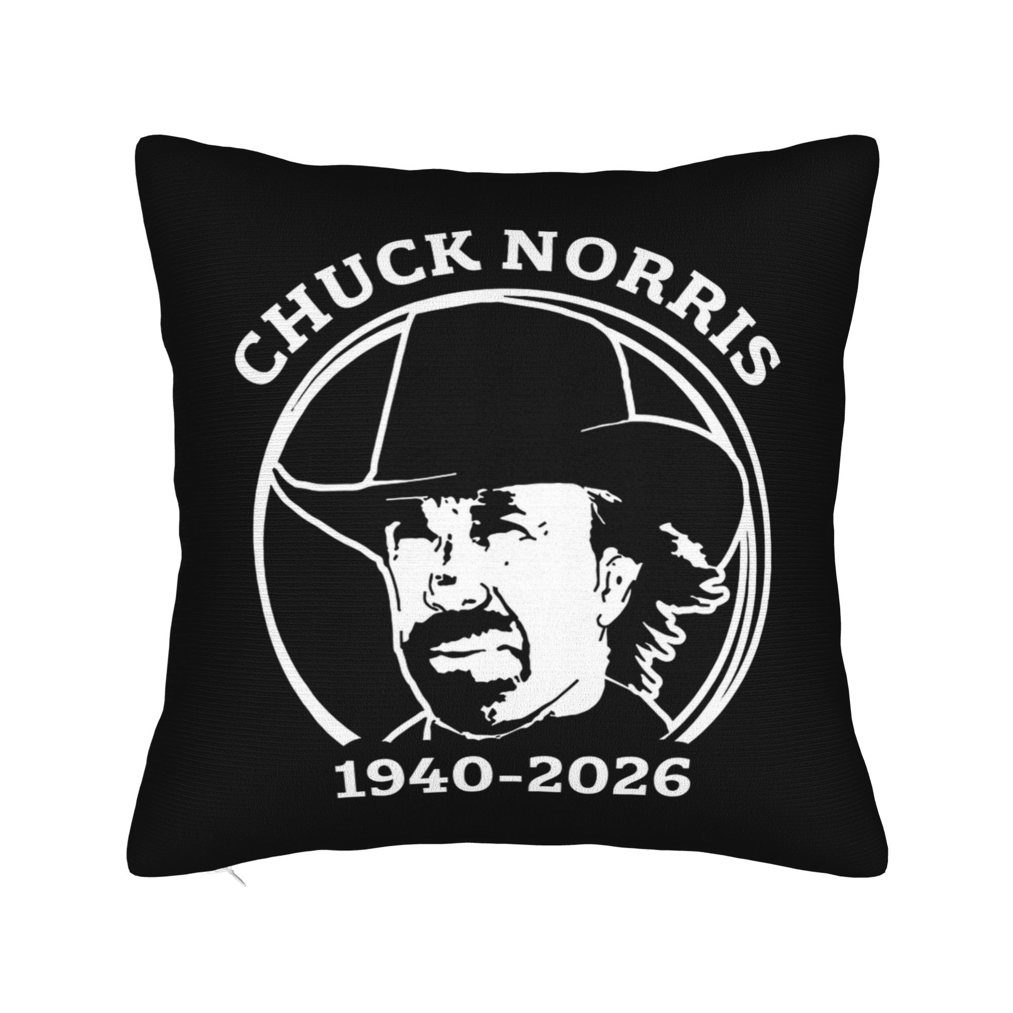 RIP Chuck Norris Throw Pillow Cover Polyester Throw Pillow Funny Pillowcover Home Decor 30x30 cm