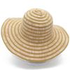 Spring and summer new sun hat women's stripes small fresh foldable big brim sun protection straw hat versatile sun hat