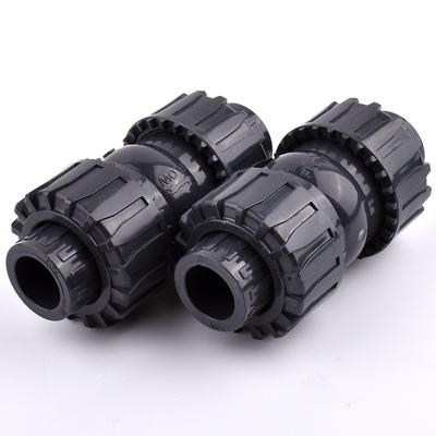 1 PC 20~63mm UPVC Union Ball Check Valve Garden Irrigation Accessories PVC Check Valve Fish Tank Aquarium Plastic Check Valve