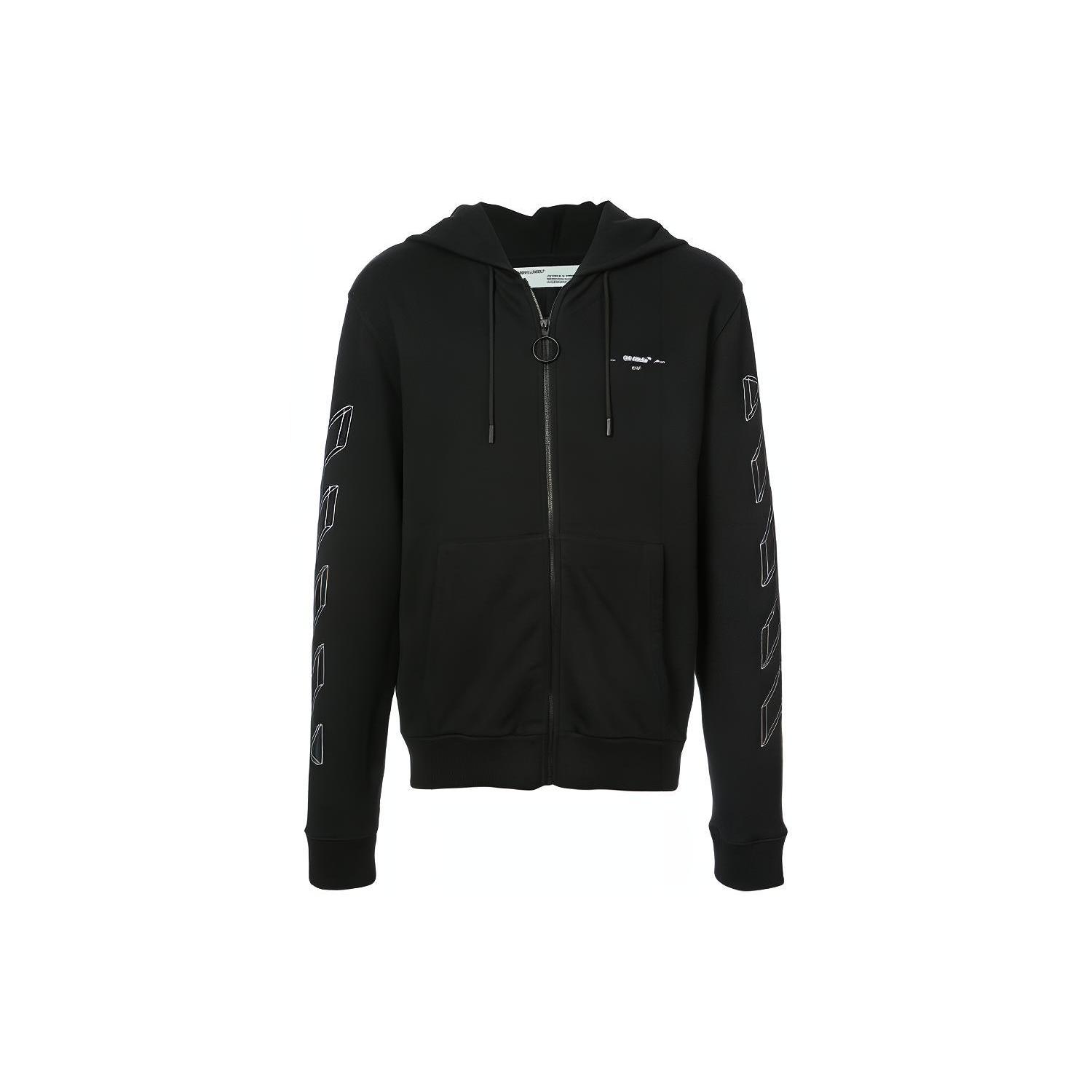 OFF WHITE Sweatshirt Mens Black OMBB033E181920021001 XS