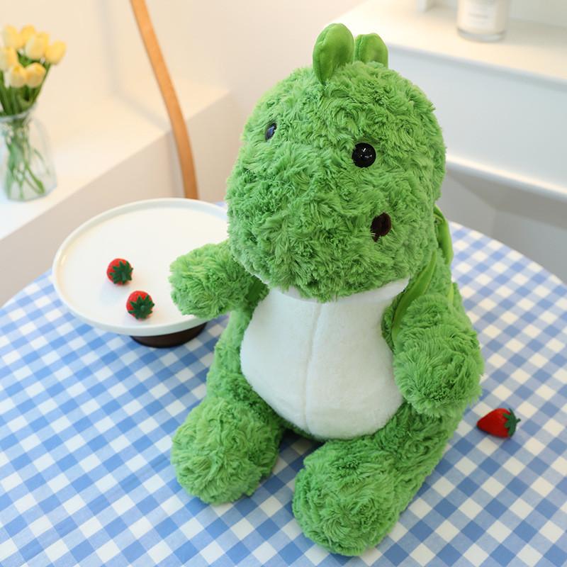 Soft Avocado Dinosaur Plush Pillow Stuffed Toy Cuddly Green Gift For Kids