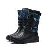 Men Outdoor Waterproof Snow Boots Winter Plush Protection Boots Fishing Boots Rain Shoes 40-46