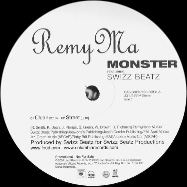 12inch Record REMY MARTIN - Monster CAS56834 Loud Records 2002 US Rap & Hip-Hop/R&B Used