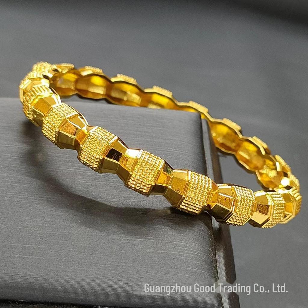 24K Gold-Plated Bollywood Bride Bracelet: Women's Bridal Jewelry