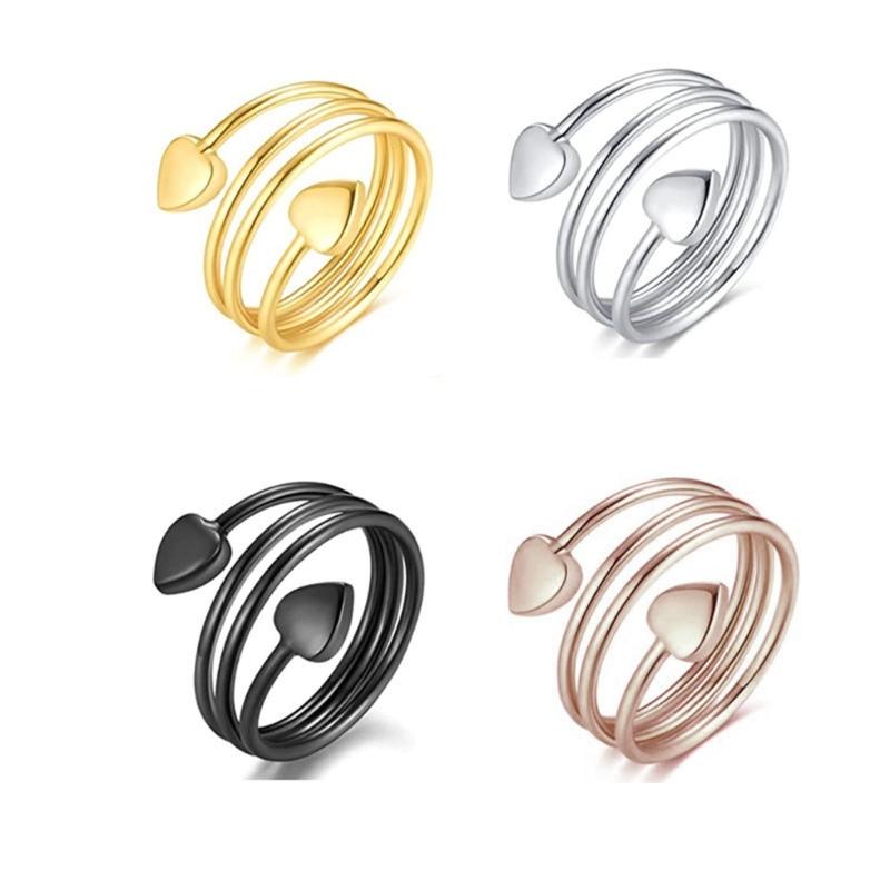 Magnet Lymph Detox Ring Love Heart Gift Women Men Magnet Therapy Rings for Pain Relief Carpal Tunnel Jewelry Gift