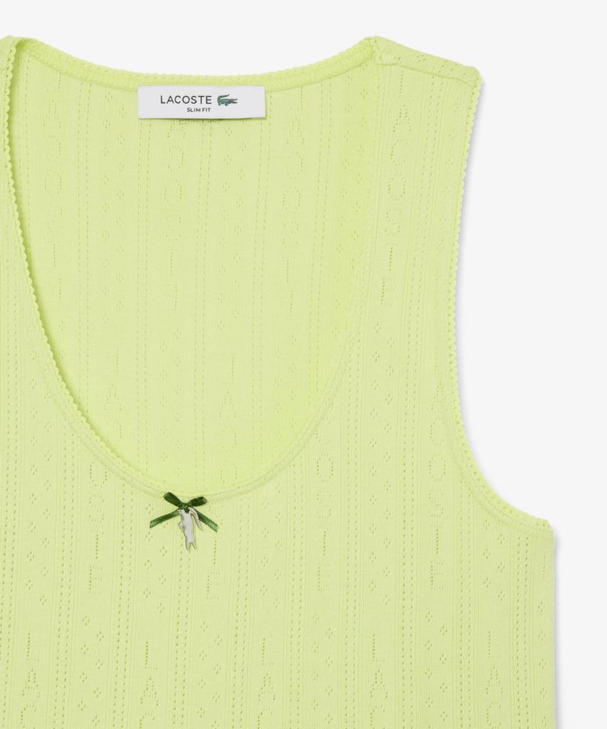 LACOSTE Women'S Pointel Sleeveless Tf5279-56G Bic