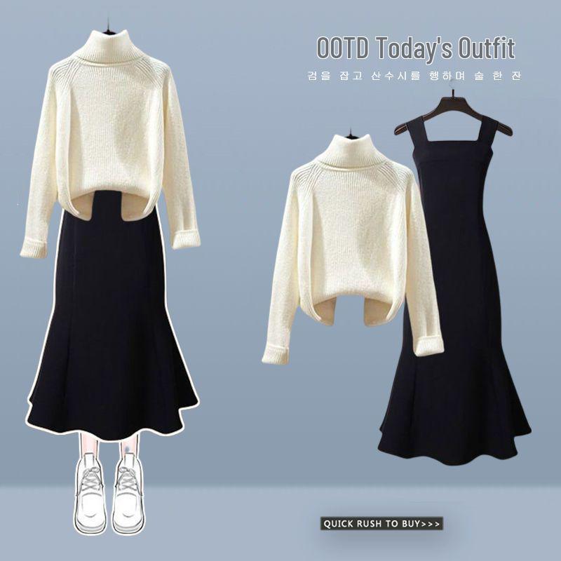 

Женский облегающий вязаный кардиган и платье - Коллекция Осень/Зима 2025 M (80-100 jin)