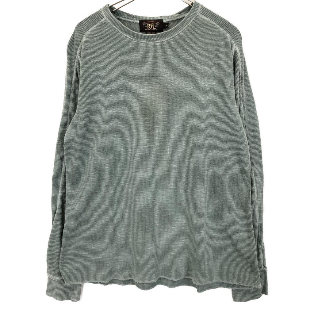 RRL Grün Waffel Langarm Thermounterhemd M grün Gebraucht