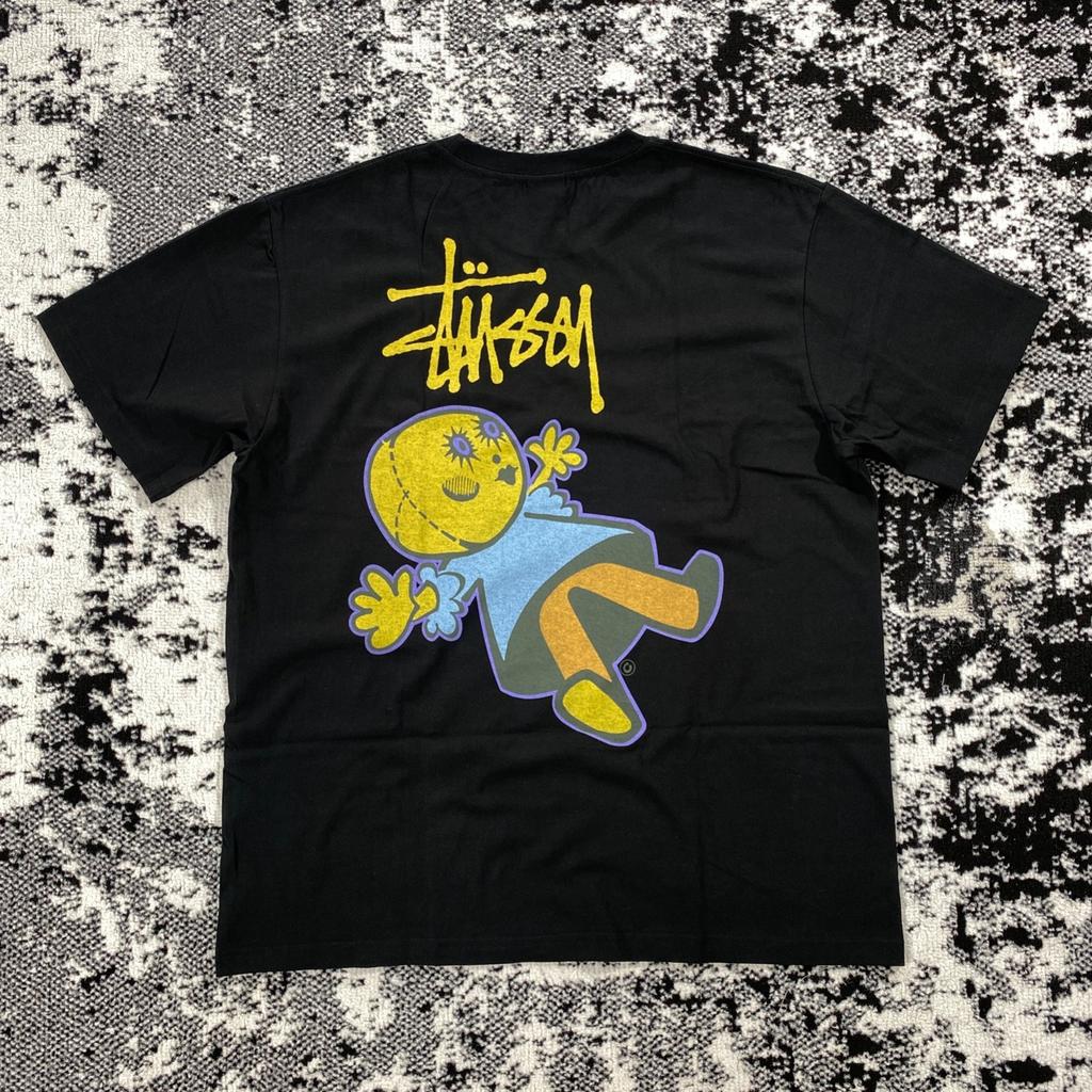 STUSSY DOLLIE PIGMENT DYED TEE BLACK - MEDIUM Unisex T-Shirt