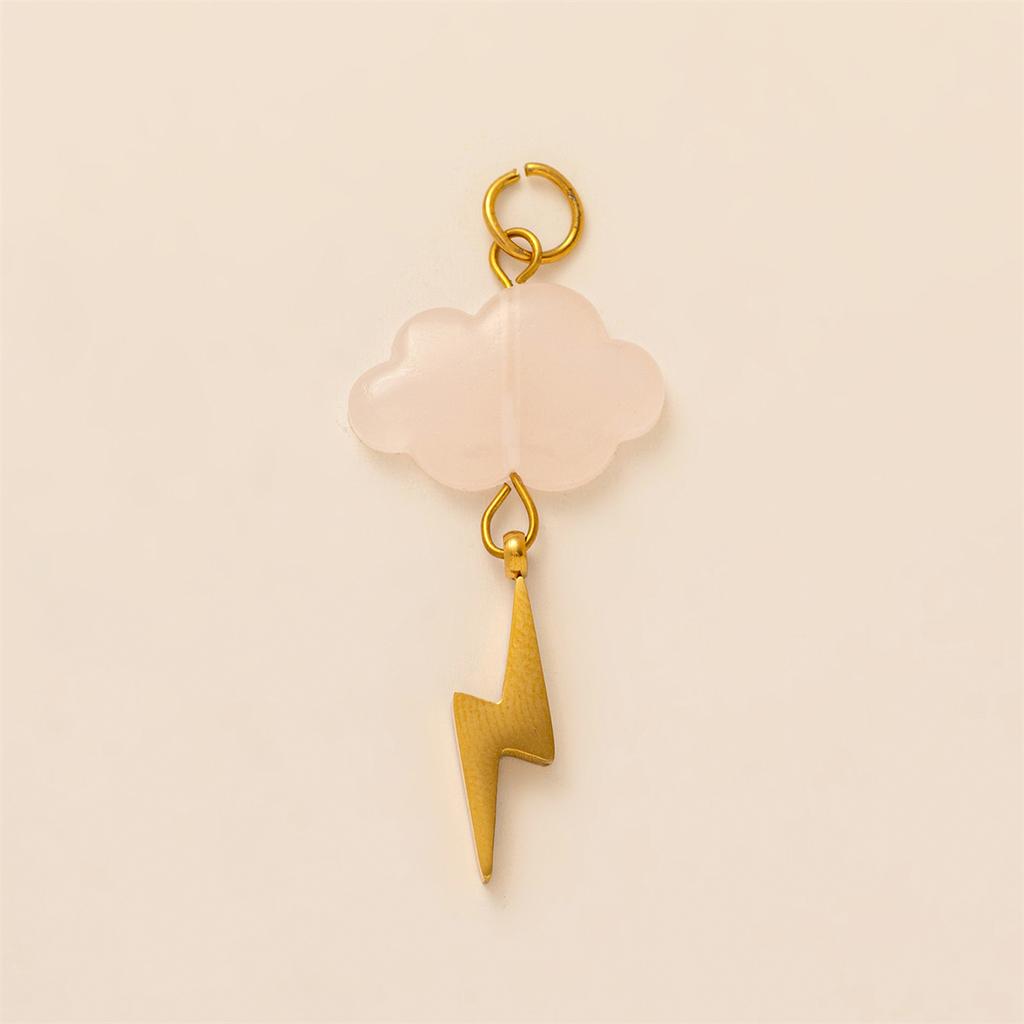 Stainless Steel New Color Cloud Pendant Accessories DIY Gold-plated Color Preservation