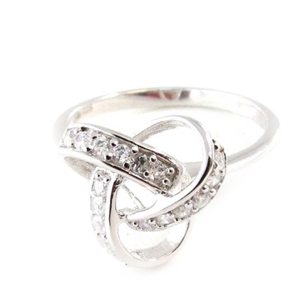 Silver Ring 'Goddess' White Silver (rhodium) - 13 Mm