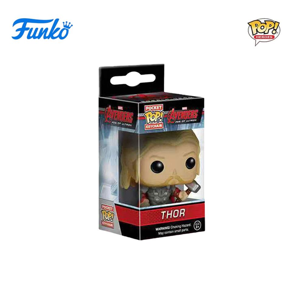 New FUNKO POP Classic FilmMarvel characters Spider-Man Thor The Hulk Toys Figures Collection Model Toy birthday Gifts Key Chain