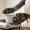 Mushroom Oven Mitts and Pot Holders 2pcs Set, Kitchen Oven Glove Heat Resistant Oven Mitts and Potholder with Non-Slip Silicone Surface for Cooking(1