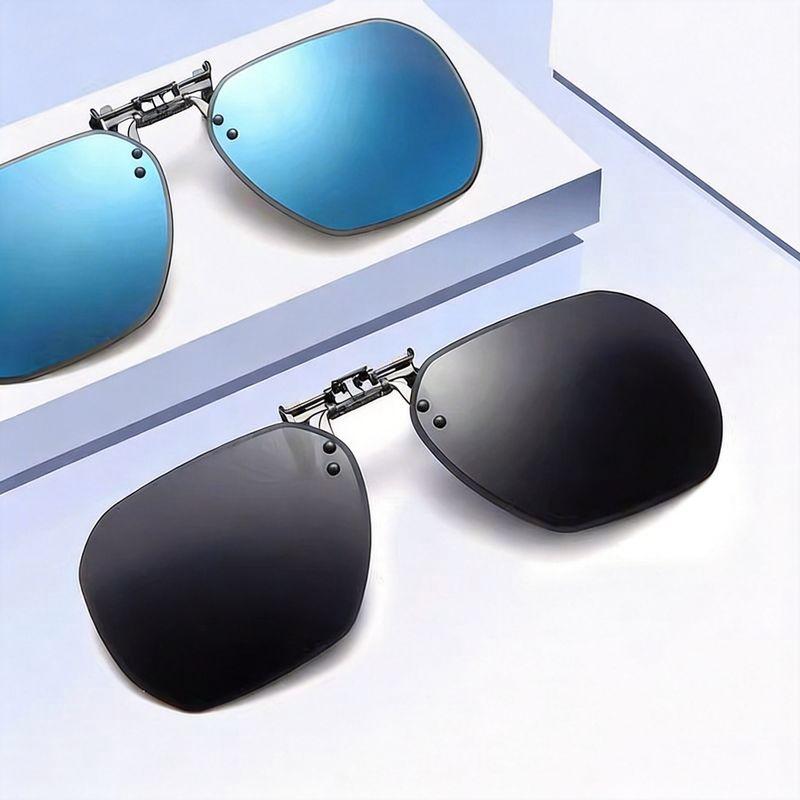 Polarized Sunglasses Clip for Men With Myopia Driving Fishing Sun Glasses Color Changing UV Resistant Night Vision Goggles