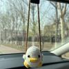 Handmade Crochet Frog Car Air Freshener with Cedar ScentGreen Fabric Frog Hanging Ornament for Rearview Mirror or Closet,Perfect for Easter