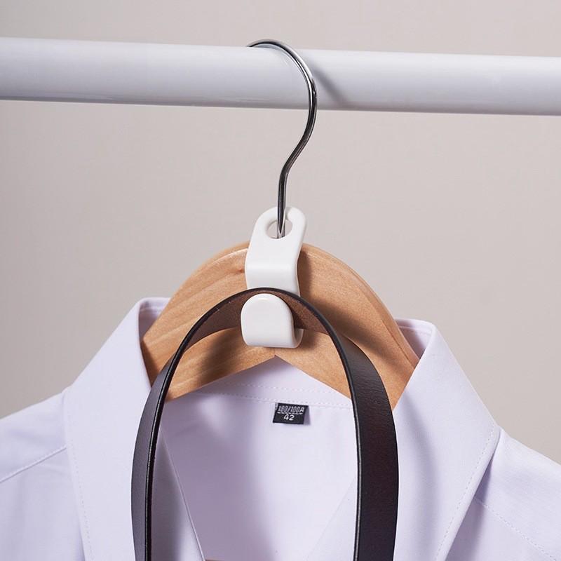 Hanger Closet Stackable Hooks 6 Pack Pp Plastic Multilayer Hanging Saving Space