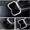 2019 2020 2021 2022 for Toyota RAV4 Car Accessories Interior Center Console Water Cup Holder Frame Cover Trim ( Glossy Chrome Style ABS 1pc