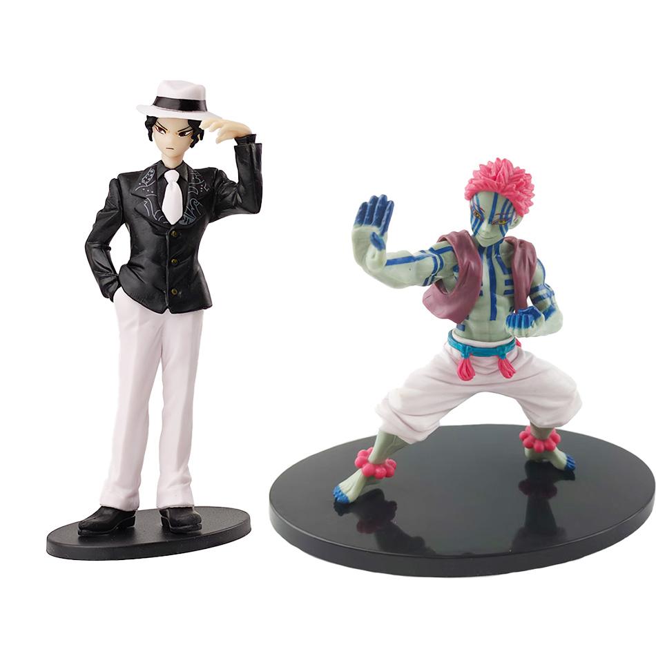 Hot Anime Figure Demon Slayer Figures Slayer Akaza Doll Figurine Warrior Action Figure Model Toys Anime Model Figure Car Doll