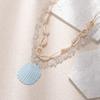 Collier Coquillages Multicouches Pour Femmes Avec Pendentif en Alliage Accessoire de Vacances d'Été à la Plage