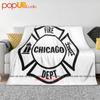 Chicago Fire Department Ultra-Soft Blanket Quilt Winter Sofa Cover Bed Covers