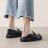 Weiwei Girl 800-1 Academy Style Small Leather Shoes Women's Pearl Retro Platform Loafers Women's British Style One Pedal