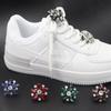 Luxurious Rhinestones Shoe Decoration Clips Colorful Gems Shoe Charms Pearl Sneaker Shoelaces Diamond Buckles Shoes Accesories