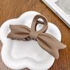 Milk Tea Color Large Hair Claw - Korean Style Fashionable Hollow Out Shark Clip for Women's Updos
