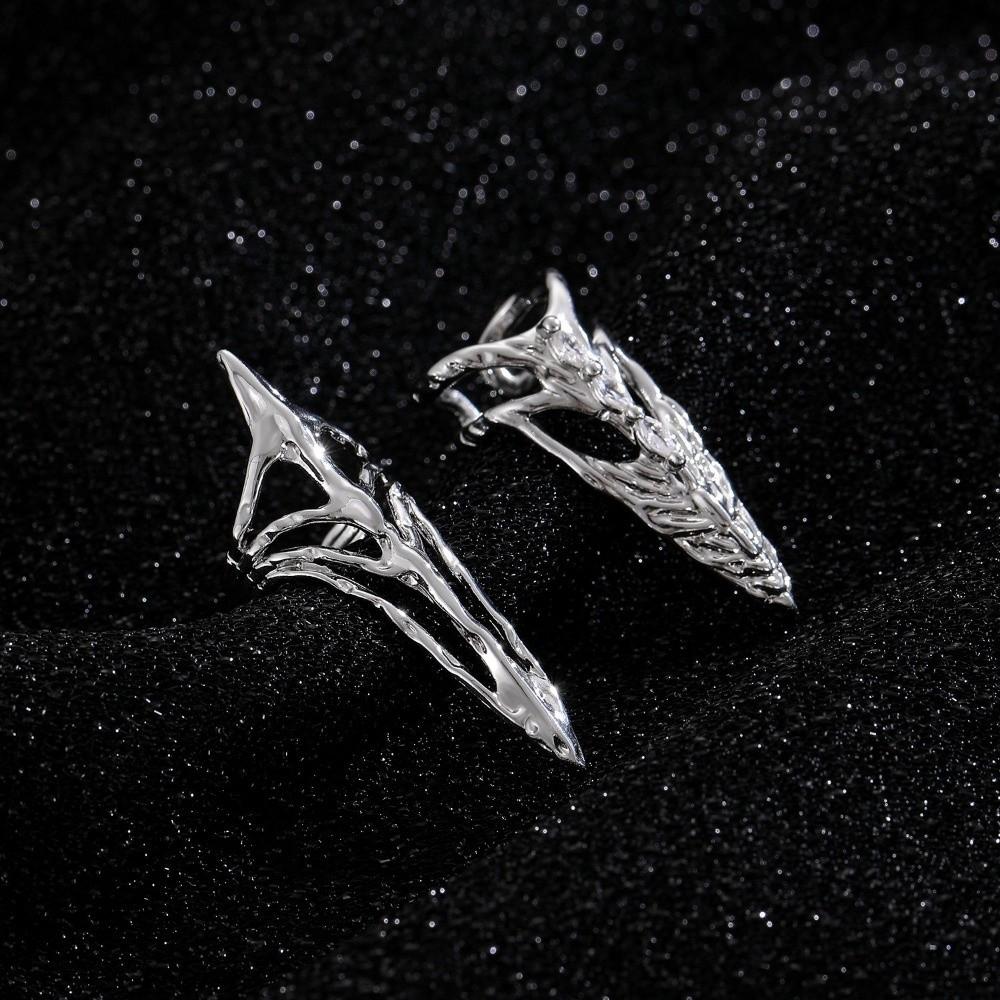 Metal Nail Ring Machinery Style Punk Metal Jewelry Daily Gothic Ring Halloween